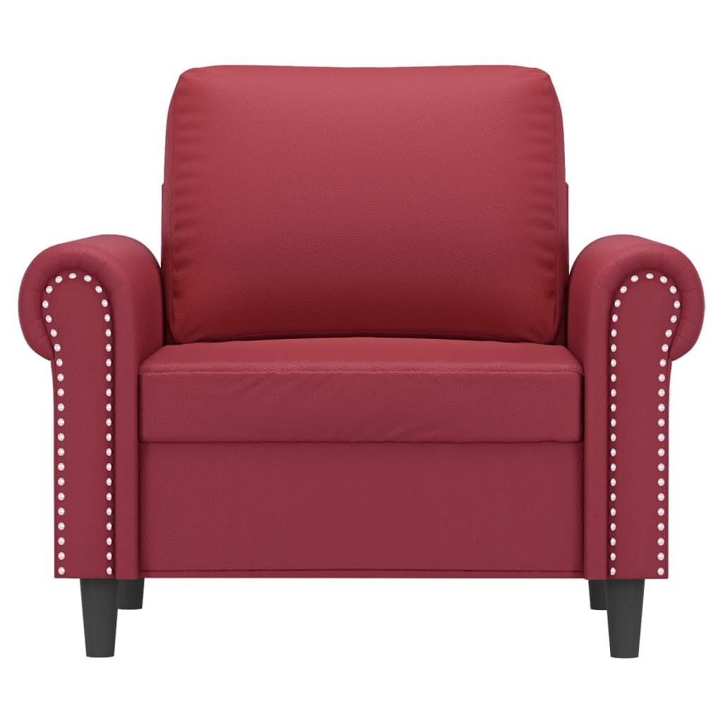 VidaXL Fauteuil Kunstleer Wijnrood - 88% Korting
