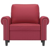 VidaXL Fauteuil Kunstleer Wijnrood - 88% Korting