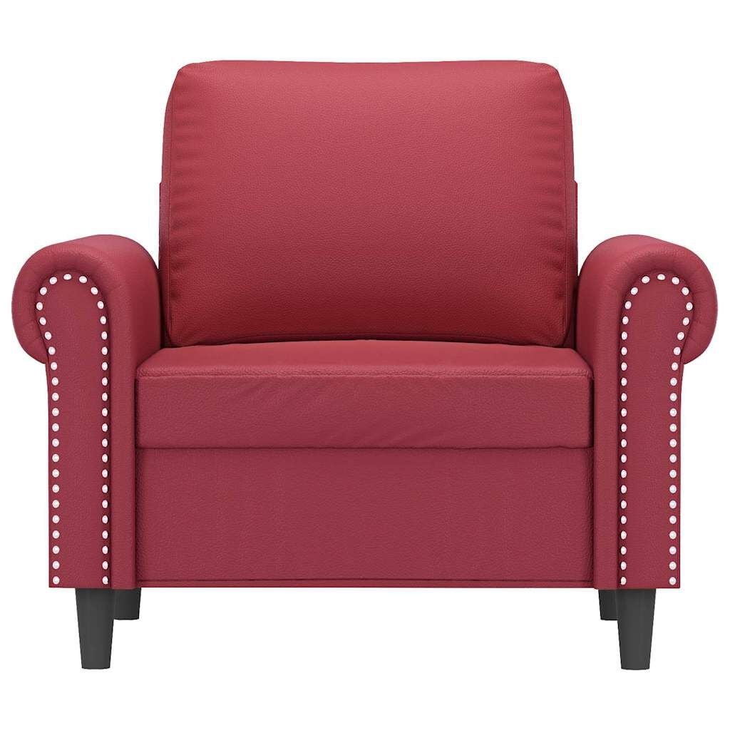 VidaXL Fauteuil Kunstleer Wijnrood - 88% Korting