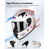 ILM Motorhelm Kinderen Volgelaats ECE Model MF521 - Maat XL