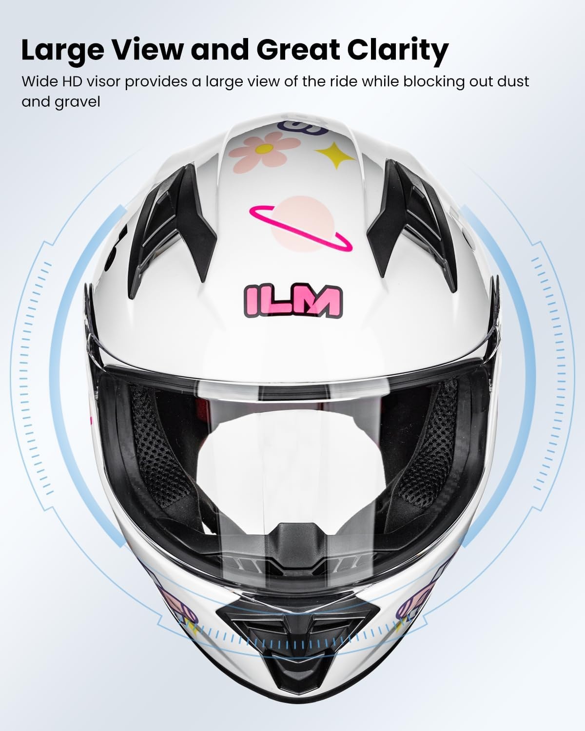 ILM Motorhelm Kinderen Volgelaats ECE Model MF521 - Maat XL