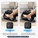 Rollingsurfer Elliptical Trainer voor Onder Bureau met Afstandsbediening en Instelbare Snelheden