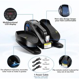 Rollingsurfer Elliptical Trainer voor Onder Bureau met Afstandsbediening en Instelbare Snelheden