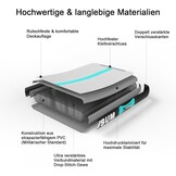 AWSUM Gymnastiekmat opblaasbare gymnastiekmat met draagtas trainingsmat trainingsmat fitnessmat luchtmat gymnastiekmat fitness gymnastiekmat met pomp voor thuis