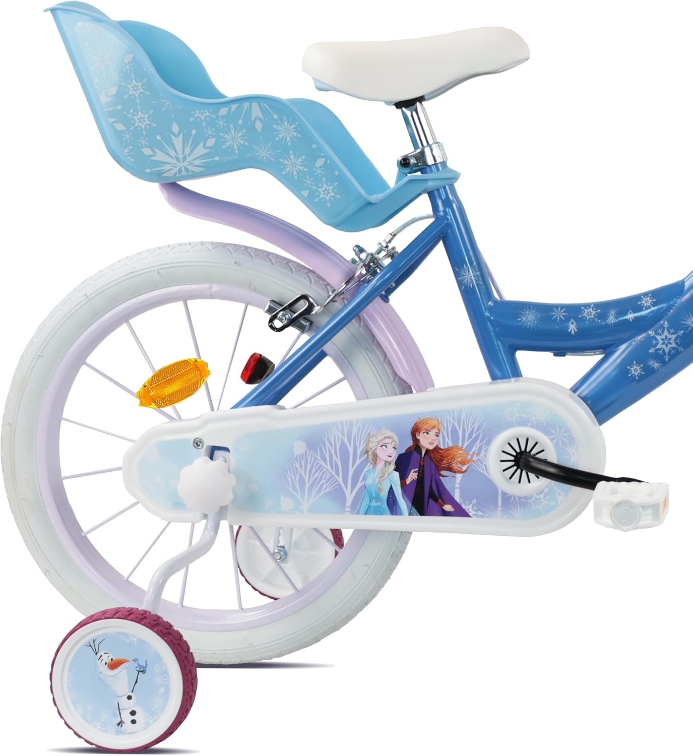 Kinderfiets Meisjes Frozen 16" met Helm - 35% Korting
