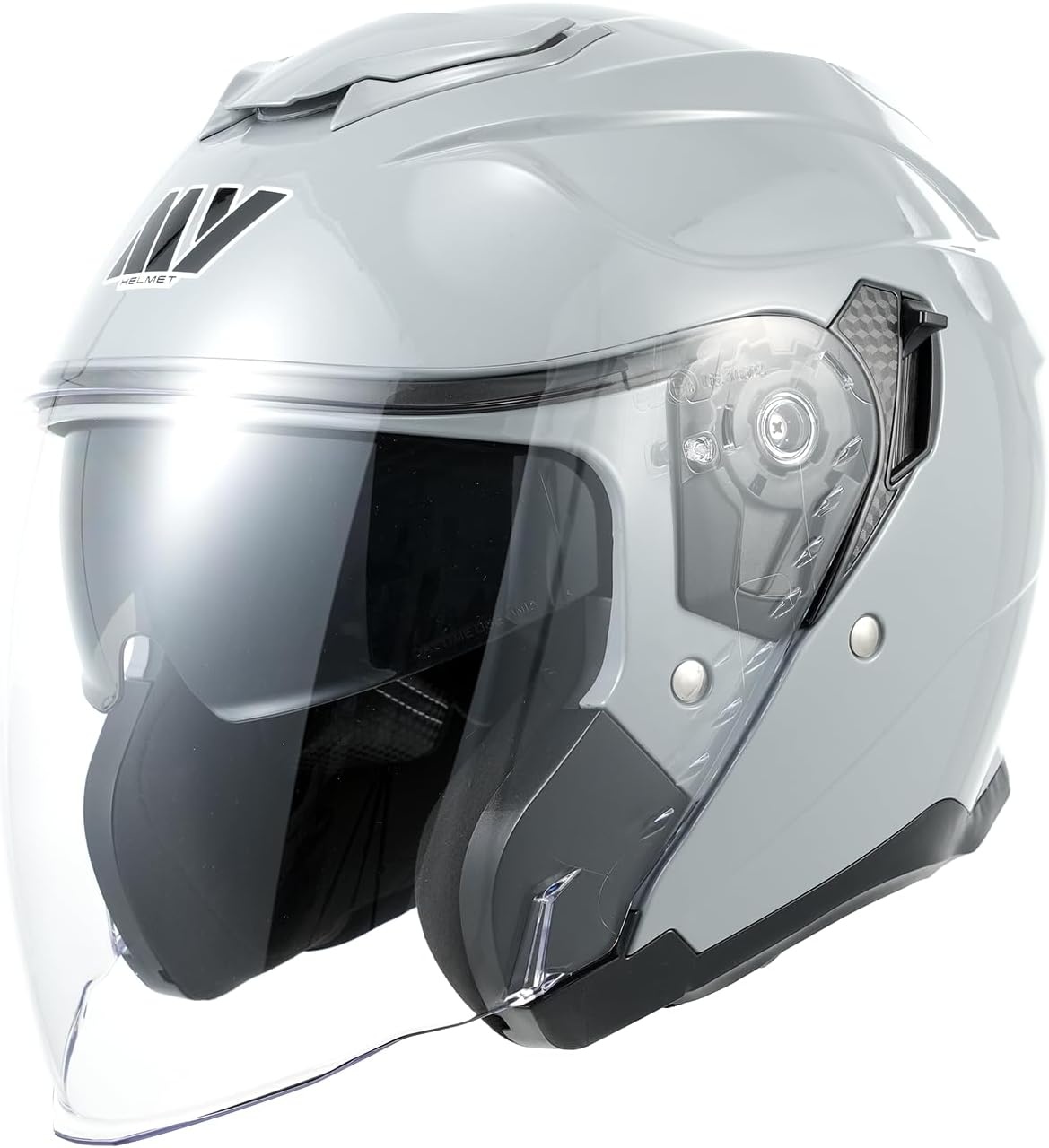 MY Jethelm Rollerhelm mit Sonnenblende,ECE22.06 Zertifizierter,Komfort-Innenfutter Komplett Herausnehmbar,Motorradhelm Mofa Vespa Helm für Herren und Damen,Modell MY-835