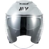MY Jethelm Rollerhelm mit Sonnenblende,ECE22.06 Zertifizierter,Komfort-Innenfutter Komplett Herausnehmbar,Motorradhelm Mofa Vespa Helm für Herren und Damen,Modell MY-835
