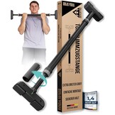 PULLUP & DIP Optrekstang voor deurkozijnen om op te hangen zonder schroeven en zonder verschuiven, professionele deurstang, optrekstang met gevoerde handgrepen