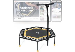Opvouwbare Fitnesstrampoline 126cm met Handgreep (29% Korting)
