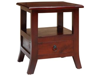vidaXL Nachtkastje Bruin 40 x 40 x 45,5 cm Massief Mahoniehout