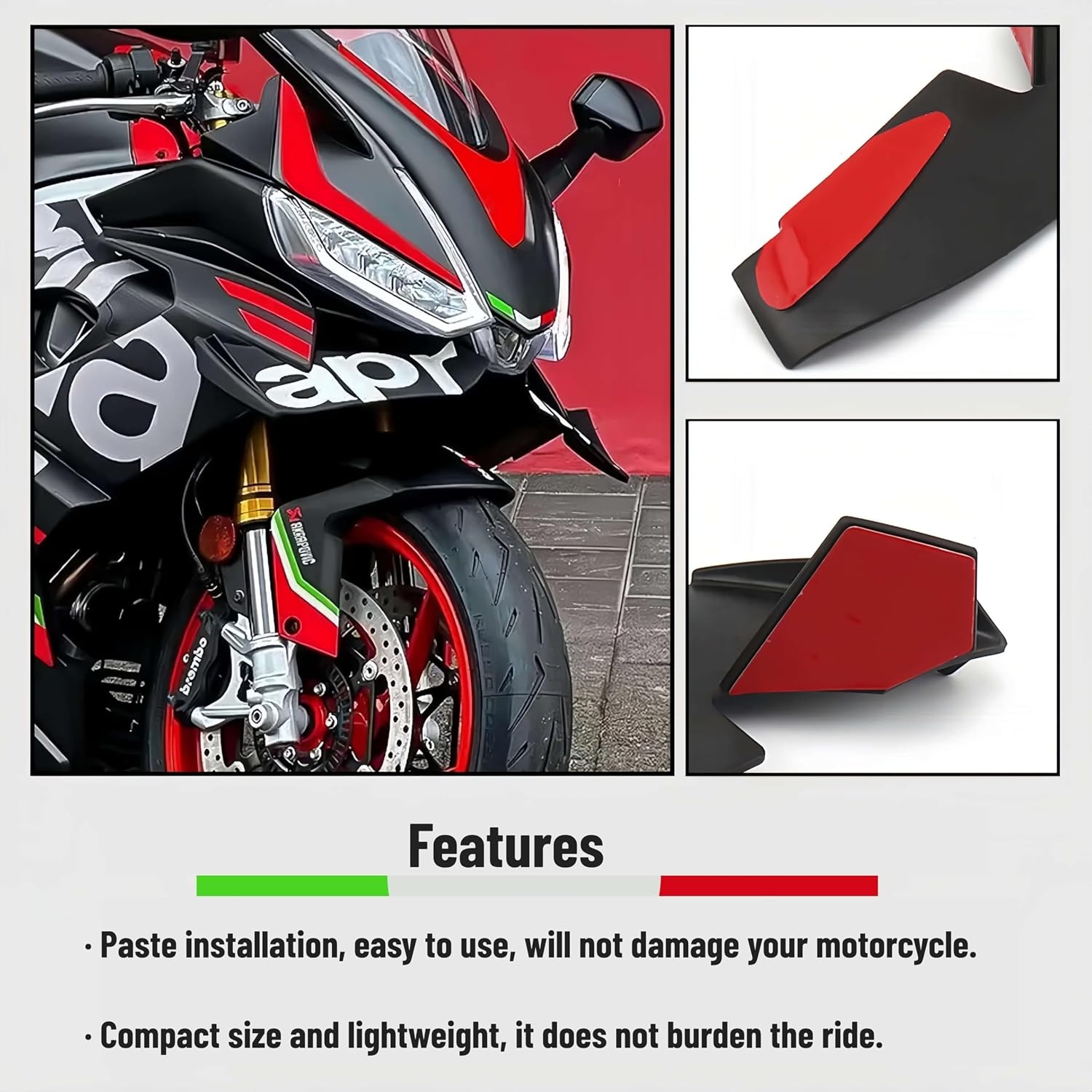 Aerodynamische Motorspoiler Aprilia RS660 Geel - 36% Korting