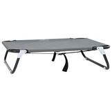 vidaXL Hondenbed Lichtgrijs m Oxford Stof en Staal