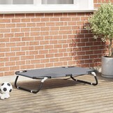 vidaXL Hondenbed Lichtgrijs m Oxford Stof en Staal