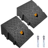 Curb Ramps, Gemaakt Van Stevig Kunststof, 2 Stuks Draagbaar Car Ramps Stoeprand Helling Voor Opritten, Trottoirs, Motoren, Scooters, Auto's, Met 2 Verlengbouten - Maat 27 x 25 x 13 cm