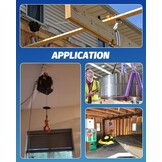 NEWTRY Elektrische takel met draadloze afstandsbediening, kabelafstandsbediening, 1500 W elektrische lier overbelastingsbeveiliging, maximale belasting 300 kg