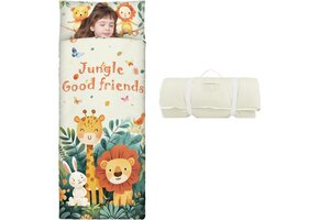 Kinder Slaapzak/Mat met Kussen | 60x150cm | 34% Korting