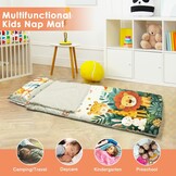 Slaapzak voor jongens meisjes, dutje mat voor kinderen met afneembaar kussen, warme peuter slaapzak voor slaapkamer kinderdagverblijf kleuterschool, cadeau voor verjaardag Kerstmis