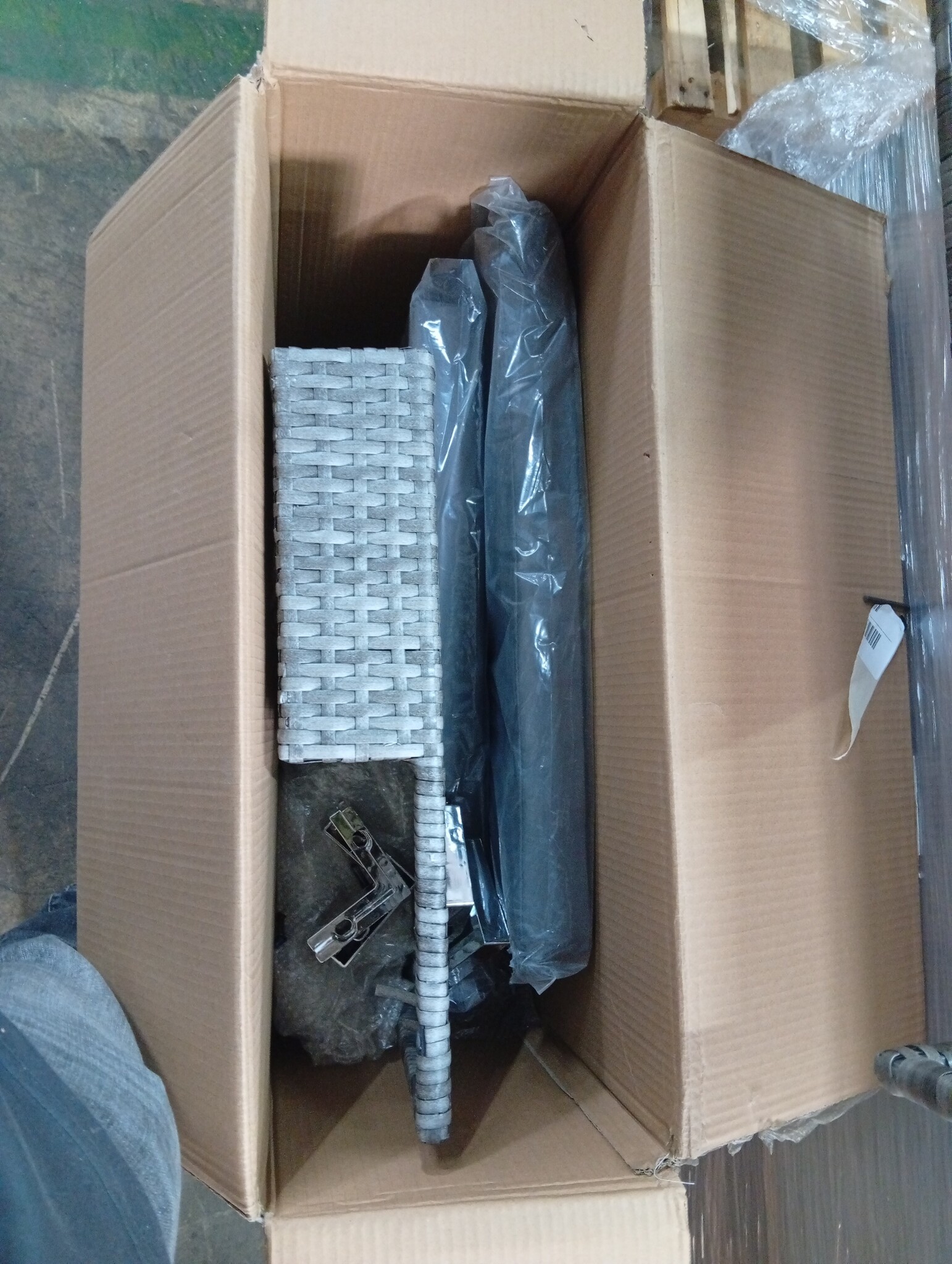 vidaXL Hoekbank Poly Rattan Grijs - 73% Korting