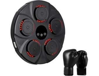 Elektronische muziekboksmachine, bluetooth boxing machine, muziekboxer, muur bokstrainingsapparaten voor volwassenen en kinderen, bokstrainers voor thuisoefeningen, stressvermindering