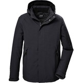 Heren waterdichte jas (XL, Zwart) - 61% Korting