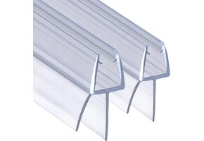Doucheafdichting voor Glas (4/5/6mm) - 2x 80cm - 74% Korting