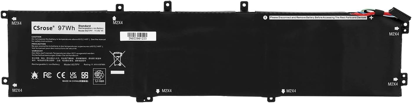 Dell Laptopaccu 97Wh - 39% Korting