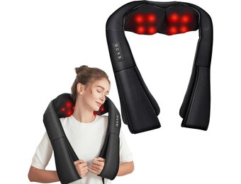 Brelley Neck Massager With Heat 3D Massage, Neck Massager For Relieving Muscle Pain Gifts For Women And Men | 3D Massage, Relieve Muscle Pain Gift for Women and Men