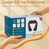 Brelley Neck Massager With Heat 3D Massage, Neck Massager For Relieving Muscle Pain Gifts For Women And Men | 3D Massage, Relieve Muscle Pain Gift for Women and Men