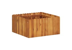 Verhoogde Plantenbak Acaciahout 50x50x25 cm - 33% Korting