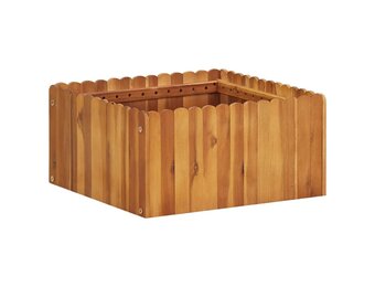 vidaXL Plantenbak verhoogd 50x50x25 cm massief acaciahout