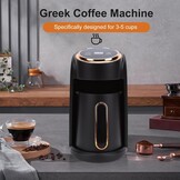 Turkish Coffee Maker, Automatic Turk Kahve Makinesi with 600W Steam System and Automatic Shut-Off, Perfect for 3-5 Cups Perfect Turk Kahve