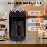 Turkish Coffee Maker, Automatic Turk Kahve Makinesi with 600W Steam System and Automatic Shut-Off, Perfect for 3-5 Cups Perfect Turk Kahve