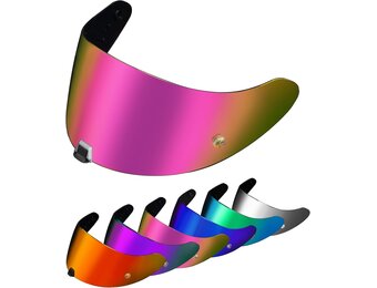 PSLER Helmvizier voor EXO 520 1400 R1 Getint vizier voor Scorpion EXO 391 520 1400 R1 Motorbike UV-bescherming Gezichtsschild Vervanging Accessoires (Deep Rose Red)
