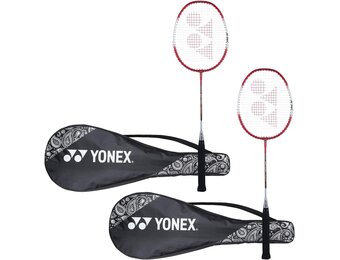 Yonex ZR 100 lichte aluminium badmintonracket met volledige afdekking, set van 2 | Gemaakt in India