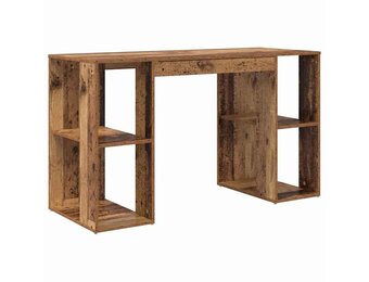 vidaXL Bureau Oud Hout Bewerkt hout 130 x 50.5 x 75 cm