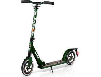 Hurtle Step voor Kinderen, Tieners en Volwassenen - 2-Wiel Kinderstep met Verstelbaar T-Stuur - Aluminium Antislip Deck - Draagbare Opvouwbare Scooter voor Kinderen met Draagriem