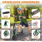 Hurtle Step voor Kinderen, Tieners en Volwassenen - 2-Wiel Kinderstep met Verstelbaar T-Stuur - Aluminium Antislip Deck - Draagbare Opvouwbare Scooter voor Kinderen met Draagriem