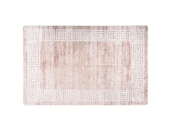 vidaXL Vloerkleed wasbaar anti-slip 160x230 cm beige
