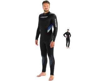 Cressi Castoro Man Monopiece Wetsuit – Men's Diving Suit, Available in 5 or 7 mm Neoprene
