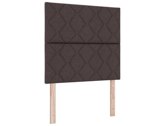 vidaXL Donkerbruin Stoffen Hoofdbord Geometric 100 cm - 79% Korting!