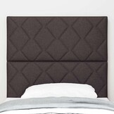 vidaXL Donkerbruin Stoffen Hoofdbord Geometric 100 cm - 79% Korting!