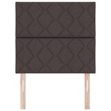 vidaXL Donkerbruin Stoffen Hoofdbord Geometric 100 cm - 79% Korting!