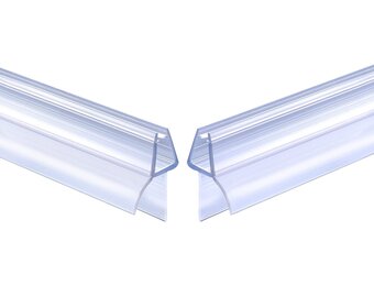 Douchedeur Afdichting 2x 80cm (4-6mm glas) - Transparant PVC