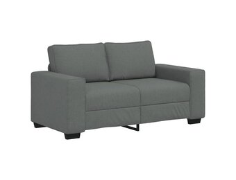 vidaXL 2-zitsbank 160x77x82 cm stof donkergrijs