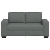 vidaXL 2-zitsbank 160x77x82 cm stof donkergrijs
