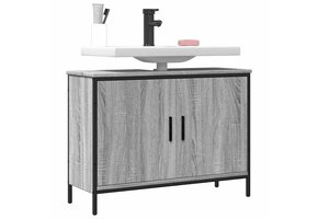 Wastafelkast Grijs Sonoma Eiken 80x30x60 cm - 41% Korting