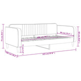 vidaXL Slaapbank 90x200 cm fluweel zwart
