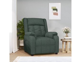 vidaXL Fauteuil verstelbaar stof donkergroen