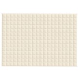 vidaXL Verzwaringsdeken 138x200 cm 6 kg Lichtcrème - 57% Korting