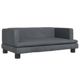 VidaXL Kinderbank Fluweel Donkergrijs - 60% Korting!